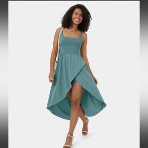 Halara Breezeful backless high low 2 piece casual dress